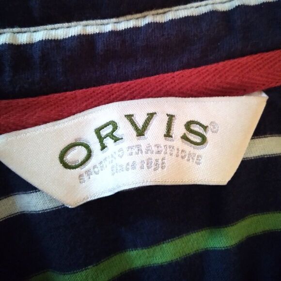 Orvis Rainbow Striped Polo Shirt - Picture 6 of 7